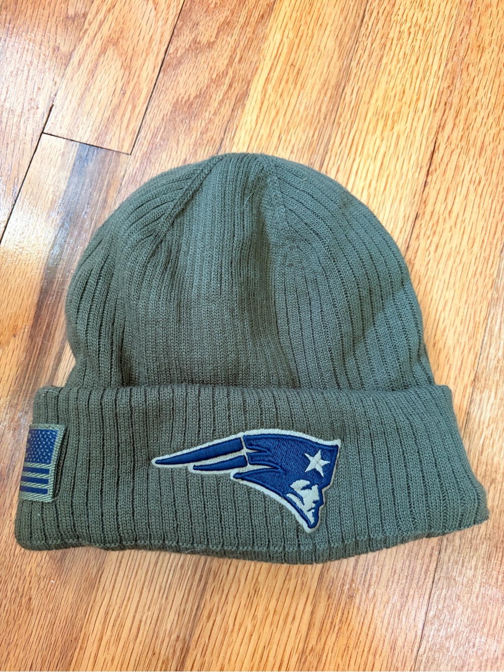 New Era NFL Patriots Football Beanie Fleece Lined O/S